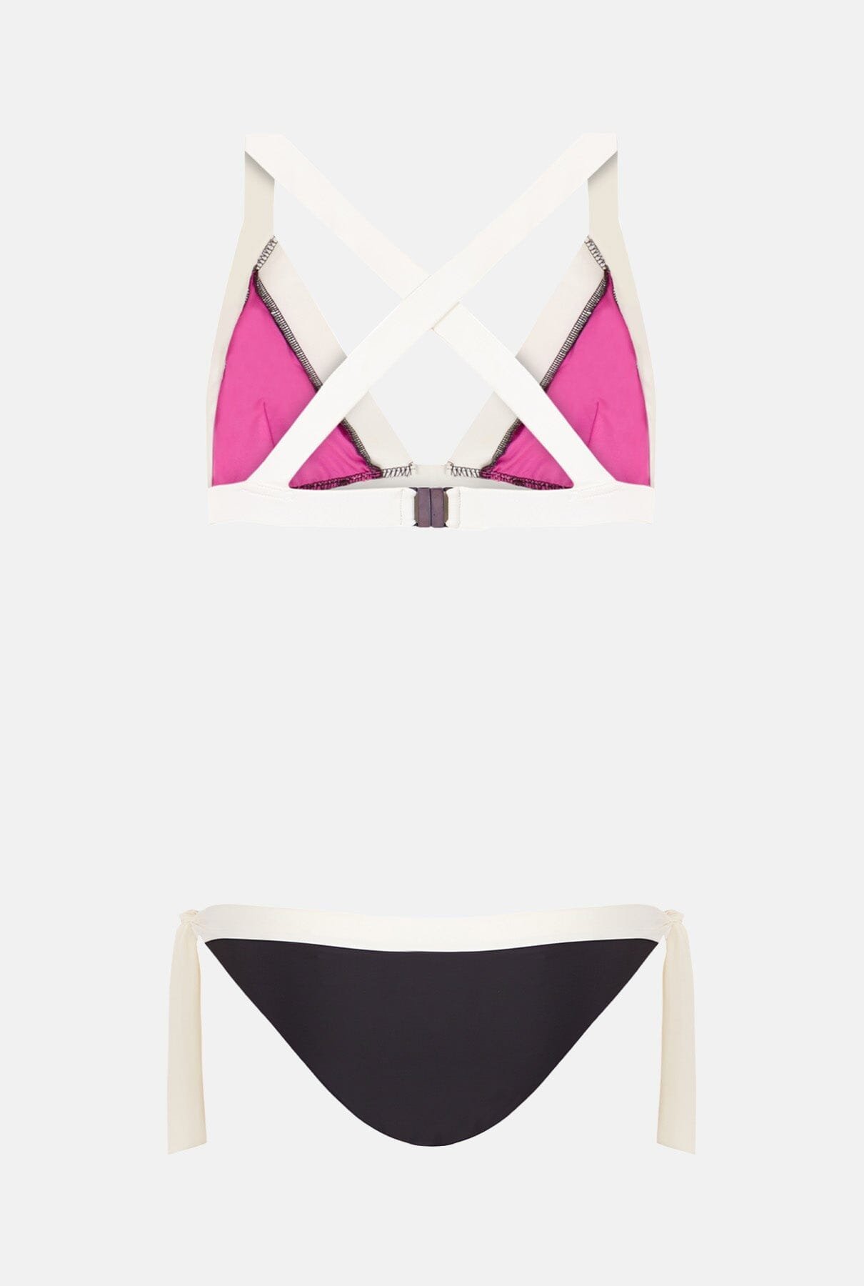 BIKINI TOP TRIANGLE ISLA GRIS