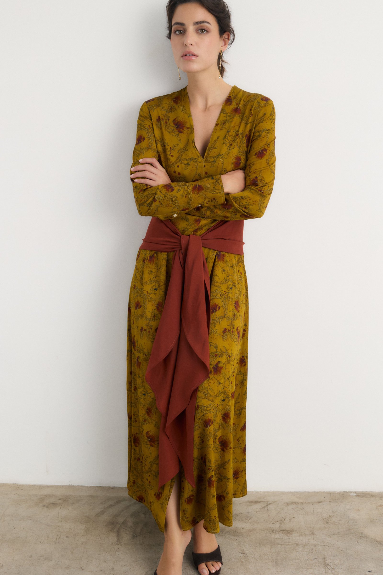 Vestido Indi mostaza - Preorder