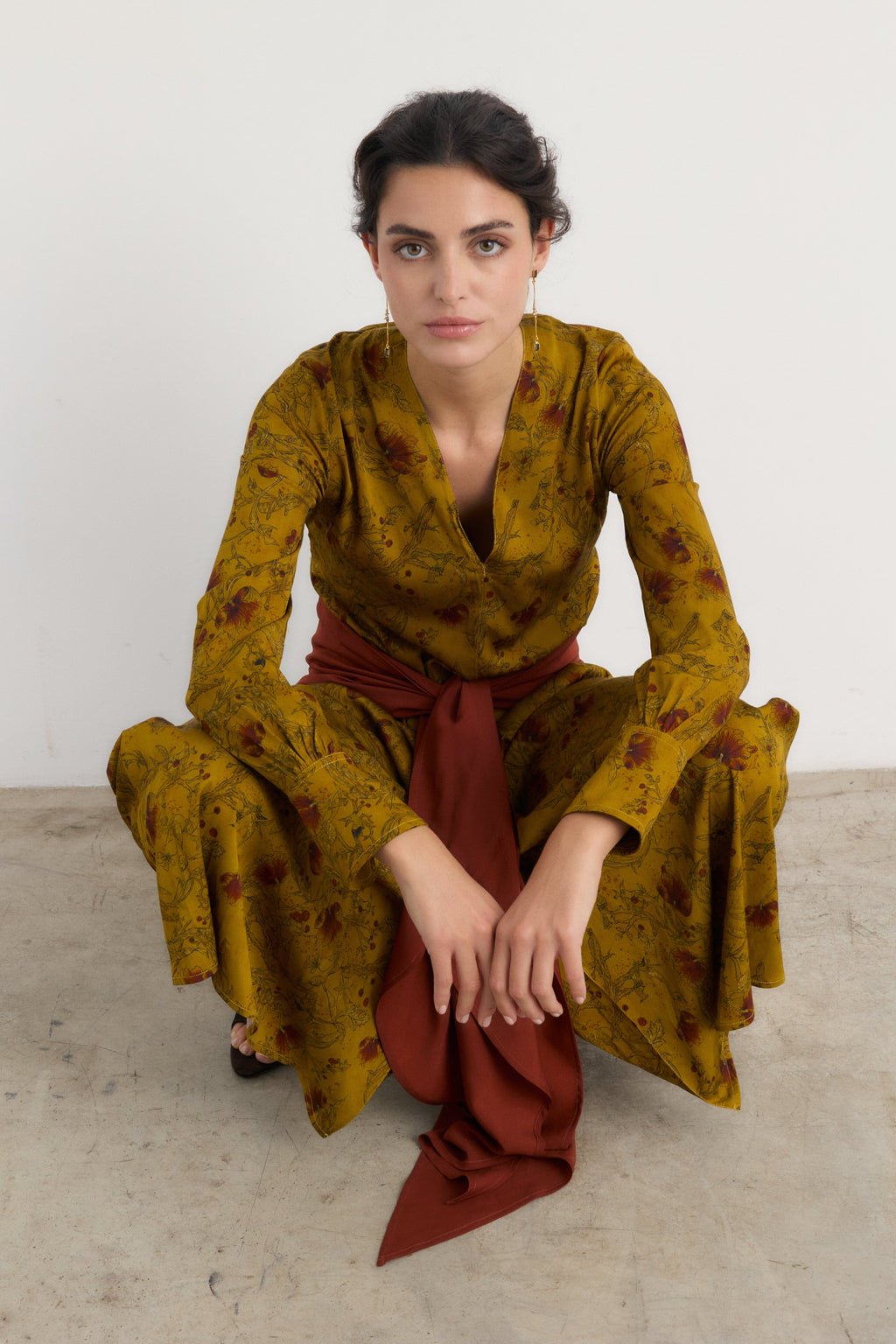Vestido Indi mostaza - Preorder