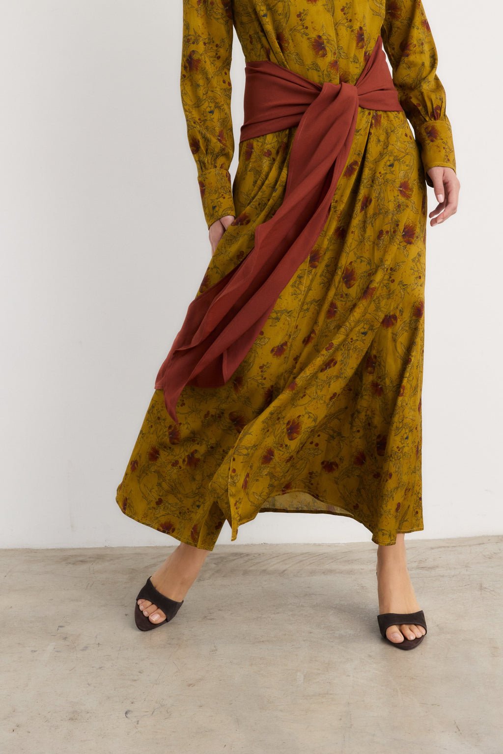 Vestido Indi mostaza - Preorder